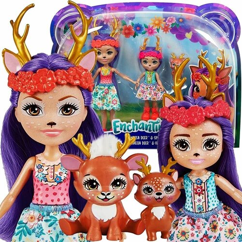 Игровой набор Энчантималс - Сестрички Данесса и Данетта Дир (Enchantimals Sisters Set with Danessa and Danetta Doe Mini Dolls)