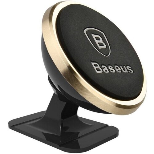 Магнитный автомобильный держатель Baseus 360-degree Rotation Magnetic Mount Holder Gold (SUGENT-NT0V)