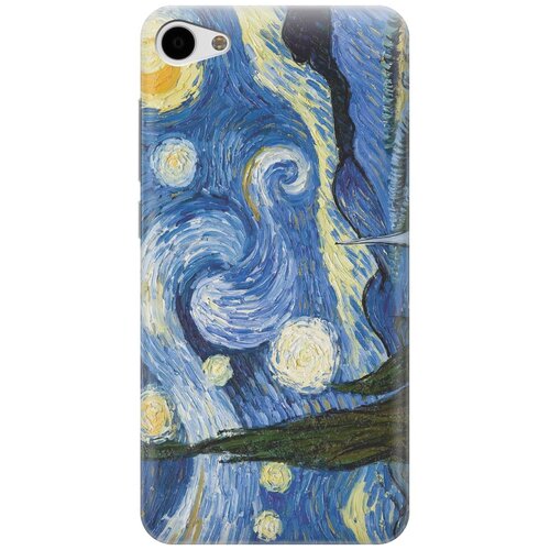 фото Cиликоновый чехол на meizu u10 / мейзу ю10 с принтом "звездная ночь" gosso