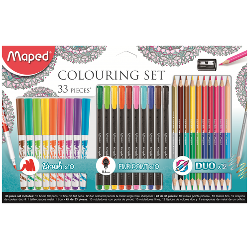 Maped Colouring Set Набор для рисования 33 предмета, 897417 разноцветный 33 шт.