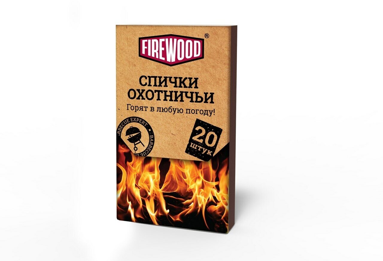 Спички охотничьи Firewood 8.5см, 20шт