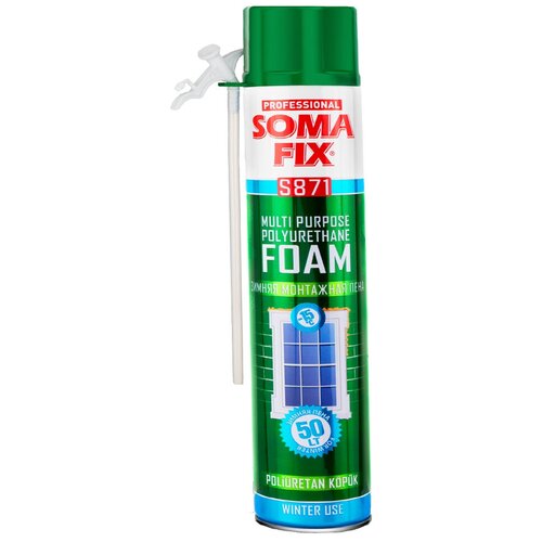 Пена монтажная бытовая 750 мл зимняя, SomaFix, S871