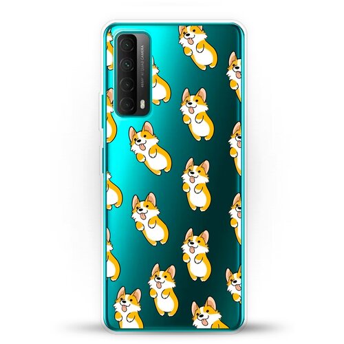 фото Силиконовый чехол узор из корги на huawei p smart 2021 andy & paul