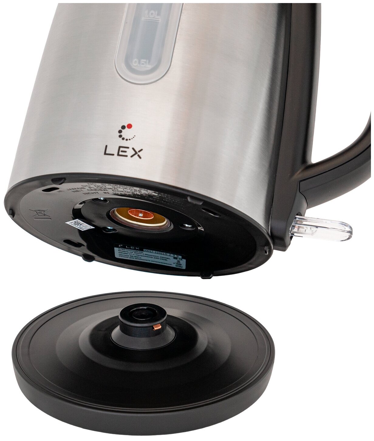 чайник LEX LX 30017-1 2200Вт 1,7л металл серебристый - фото №4