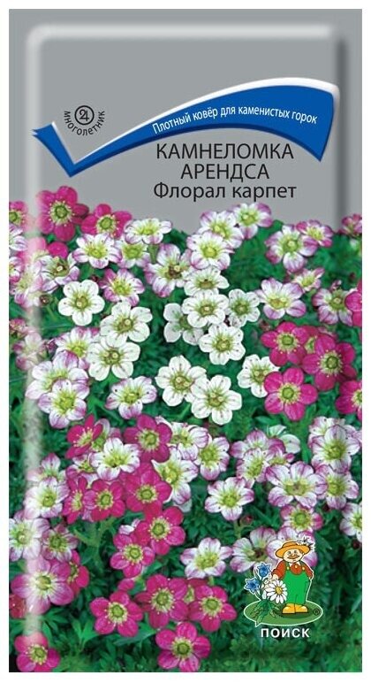 Семена цветов Камнеломка "Арендса Флорал карпет" 0,01 г