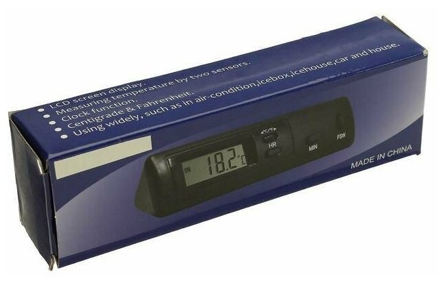 Термометр внутрисалонный, электронный, LCD - фотография № 4
