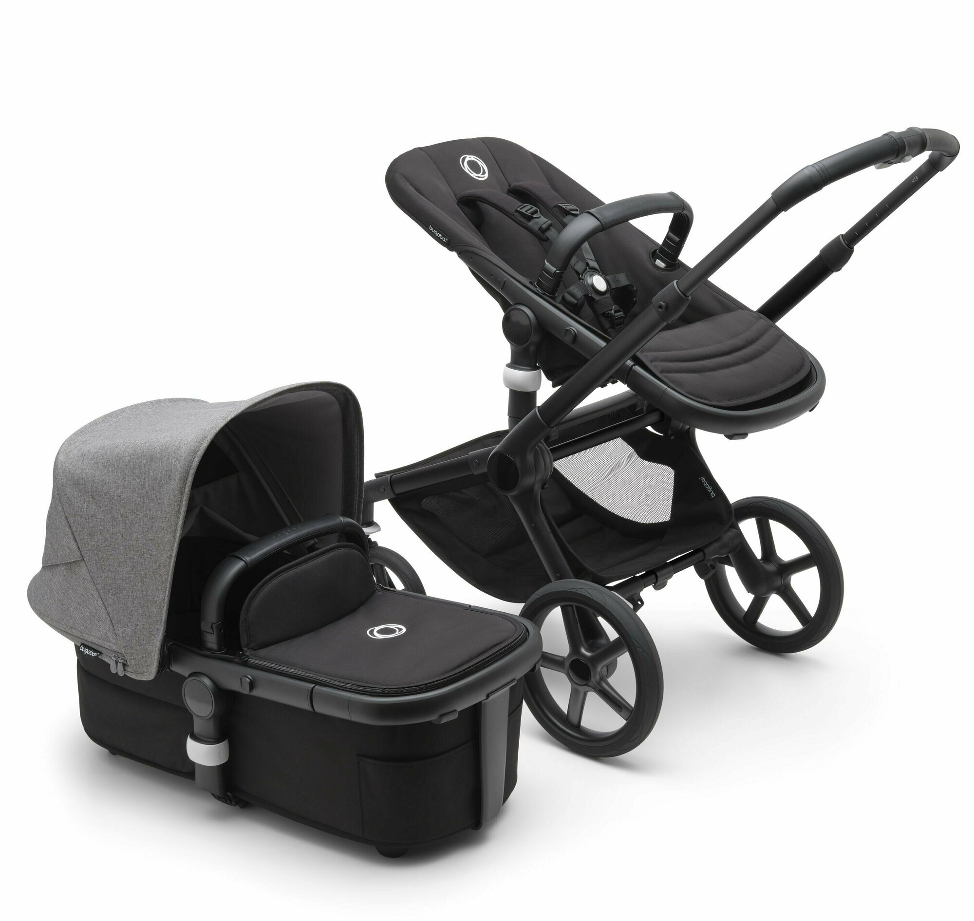 Коляска Bugaboo Fox 5 Black/ midnight black/Grey