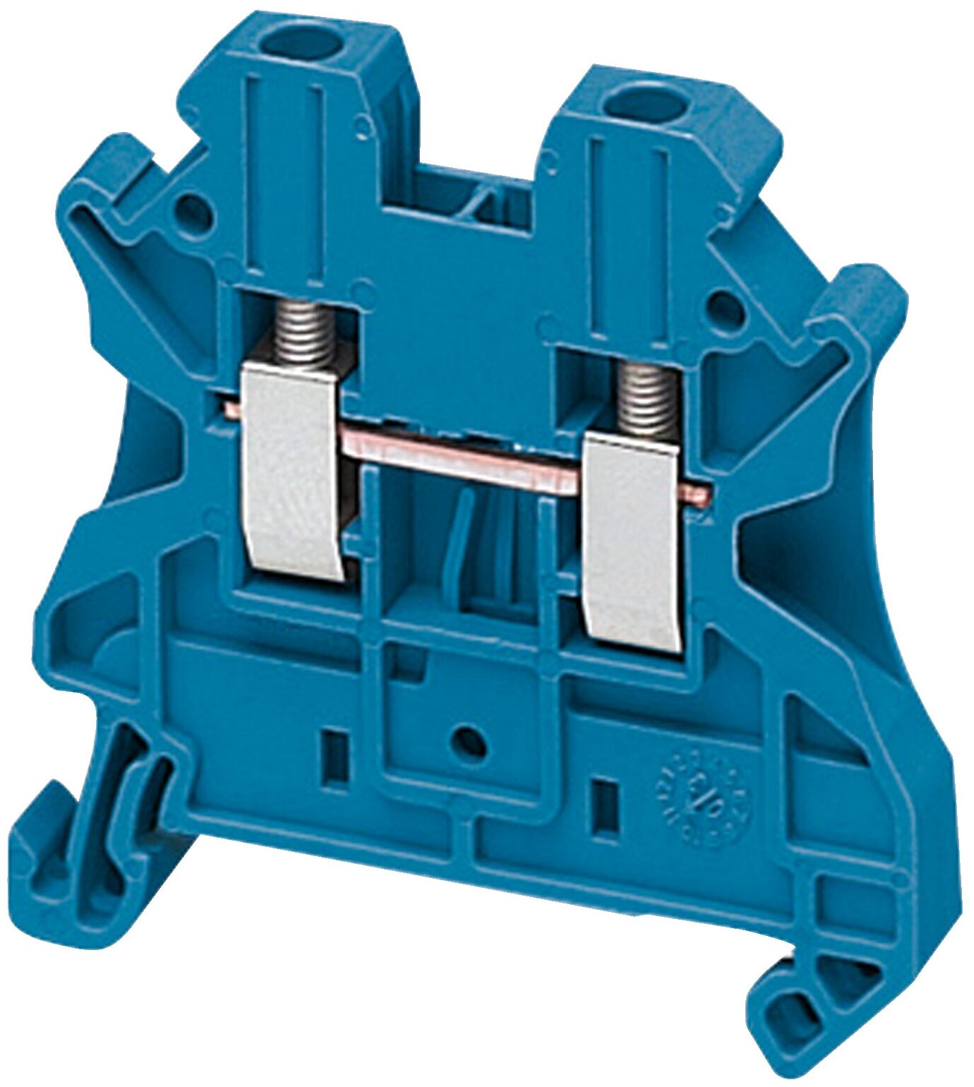 Клеммник винтовой проходной сечением провода 2,5мм2, 2 точки подключения Schneider Electric NSYTRV22BL