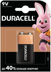 Батарейка Duracell Basic 9V Крона, в упаковке: 1 шт.