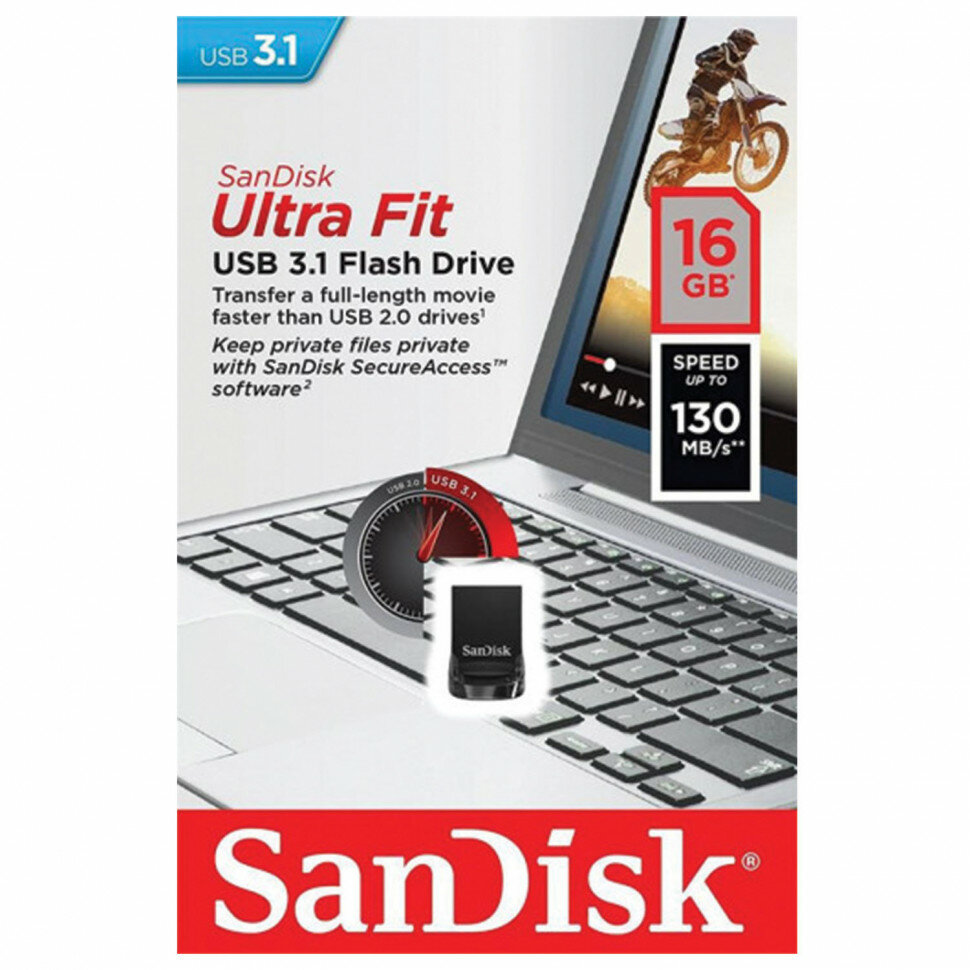 Флешка SanDisk Ultra Fit USB 31 CZ430