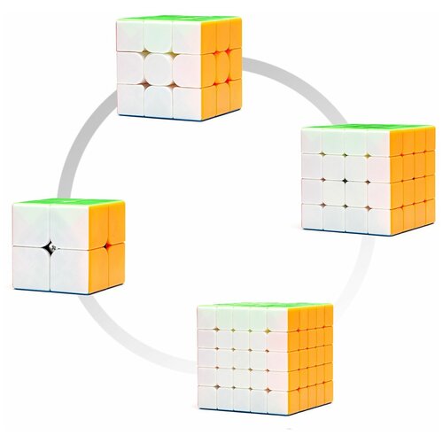 Набор кубиков Рубика для начинающих MoYu MeiLong Set 2x2-5x5, color головоломки moyu набор кубиков meilong 2x2 5x5 цветной