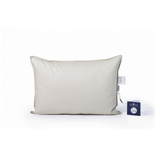 Удобная подушка для сна Solar/ мягкая пуховая подушка/ премиум качество/ пух сибирского гуся/ средняя поддержка/ Бел-Поль/ Bel-Pol/ 48х68 50х70