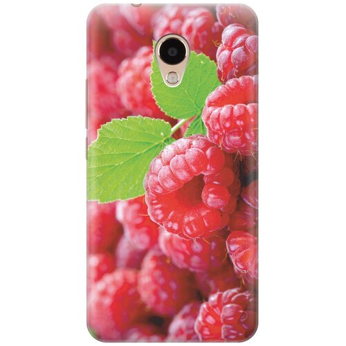 фото Cиликоновый чехол на meizu m5s / мейзу м5 эс с принтом "малинка" gosso