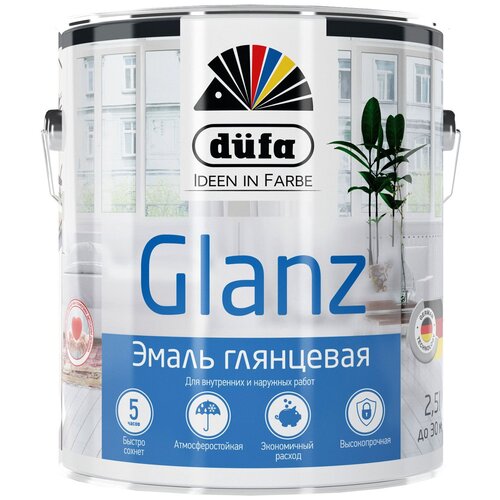 Эмаль алкидная (А) Dufa Retail Glanz белый 2.5 л