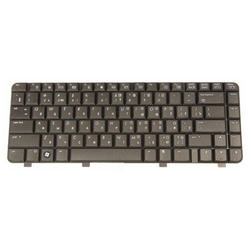 Клавиатура для ноутбуков HP Compaq 500, 520 RU, Black клавиатура для ноутбуков hp compaq nc2400 with point stick ru black