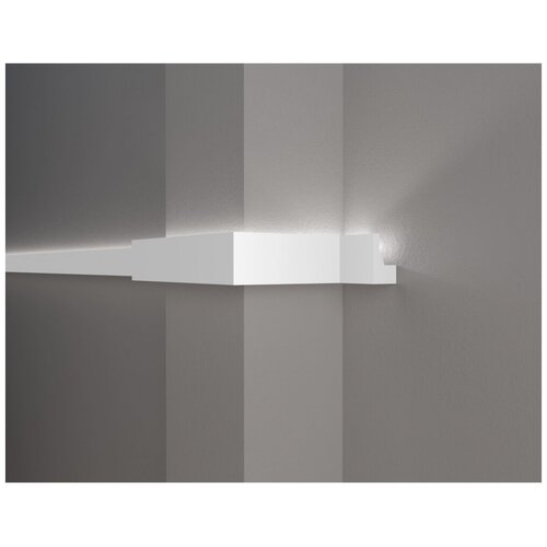 Ударопрочный влагостойкий потолочный карниз под LED подсветку Decor-Dizayn DD616
