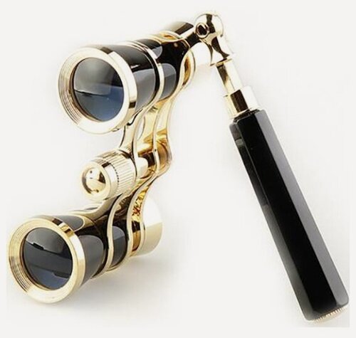 Изображение товара Бинокль театральный Veber Opera БГЦ 3x25 лорнет, черный/золотой
