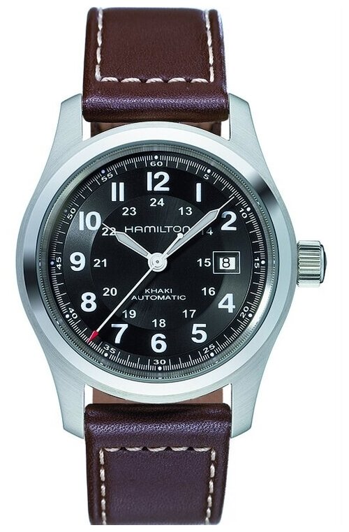 Наручные часы Hamilton Khaki Field H70555533, черный, серебряный