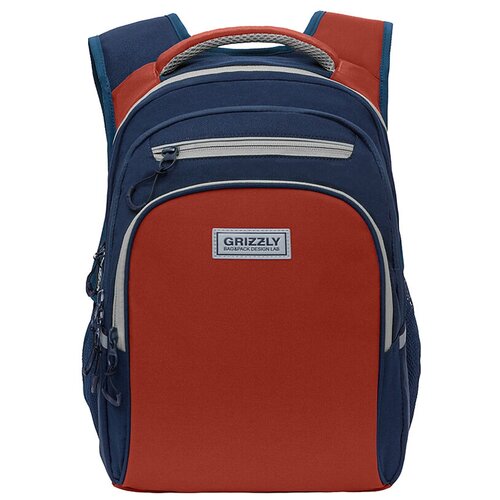 фото Grizzly рюкзак (rb-150-4), синий/терракотовый