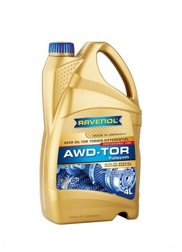 Трансмиссионное масло RAVENOL AWD-TOR Fluid (4л), 1211141-004-01-999