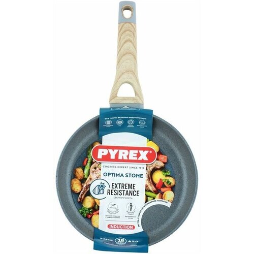 Сковорода PYREX OX24BF4/E006, 24см, 24см, без крышки, серый