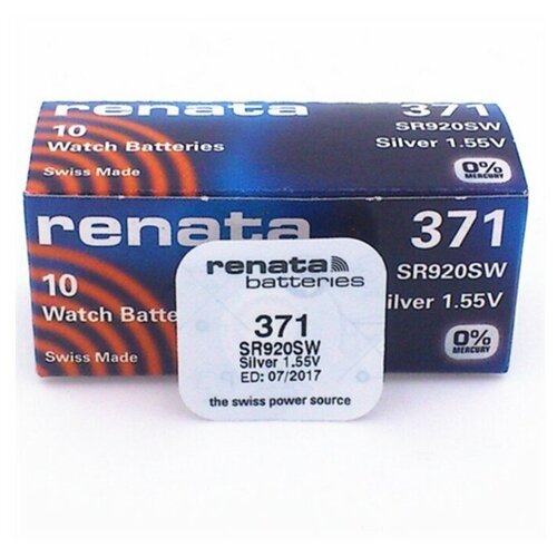 Батарейка Renata 371 5шт батарейка renata cr2450n 10 шт