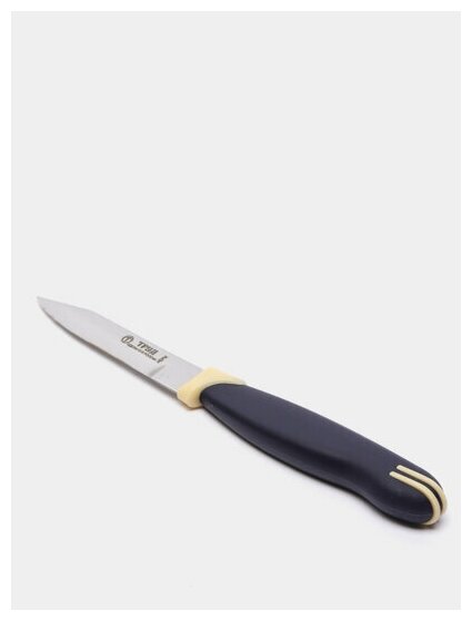 Нож кухонный «Мультиколор», для овощей, лезвие 8 см, с пластмассовой ручкой, цвет синий - фотография № 5