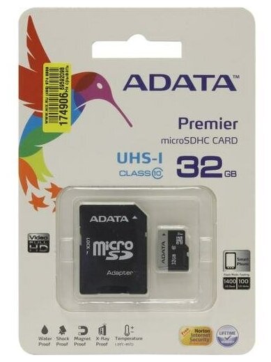 SD карта Adata Premier AUSDH32GUICL10-RA1