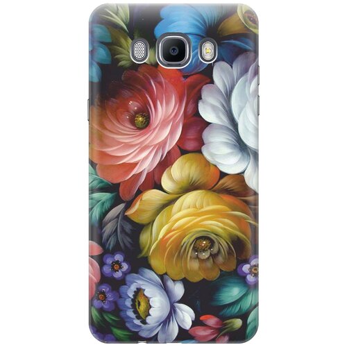 фото Cиликоновый чехол цветочная роспись на samsung galaxy j7 (2016) / самсунг джей 7 2016 re:pa