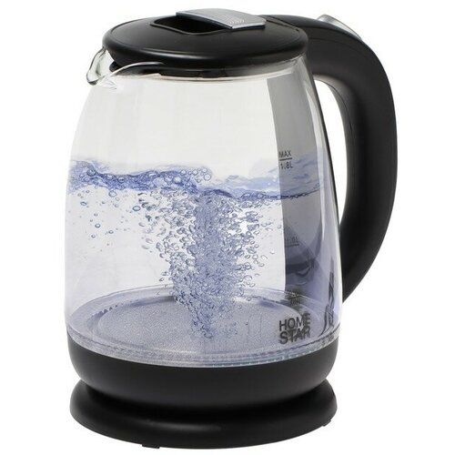 Чайник электрический Homestar HS-1018 стекло 18 л 1500 Вт чёрный 273900₽