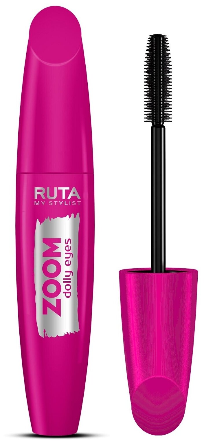 Тушь для ресниц Ruta ZOOM Dolly Eyes т.Черный 13 мл