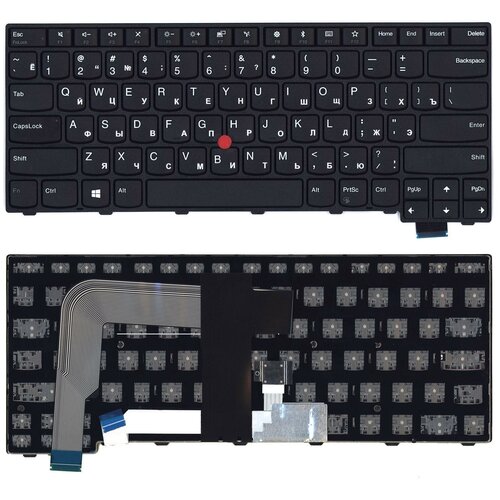 Клавиатура для ноутбука Lenovo Thinkpad T460S T470S черная без подсветки 1923₽