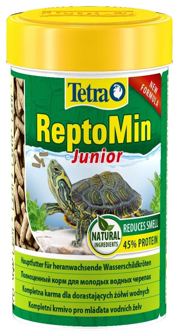 Корм Tetra ReptoMin Junior Корм для молодых водных черепах, мини-палочки 100мл