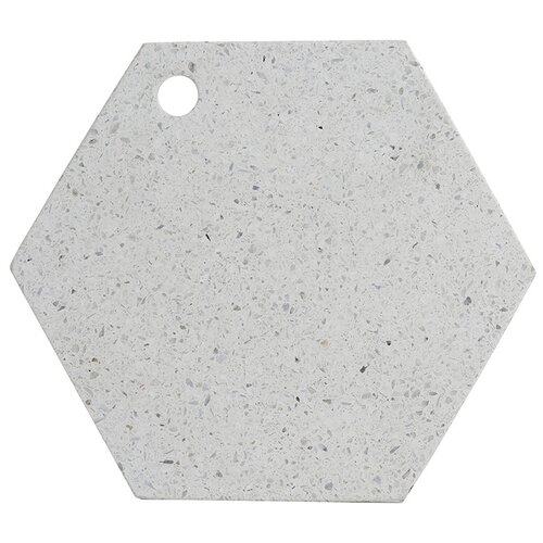 фото Доска сервировочная из камня elements hexagonal 30 см typhoon