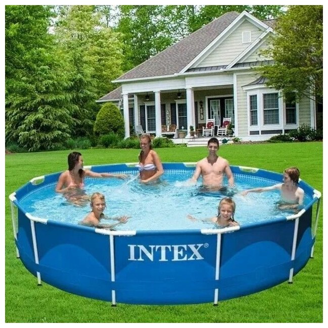 Бассейн каркасный Metal Frame Pool, круглый, 366 х 76 см, от 6 лет, 28210NP INTEX - фотография № 10