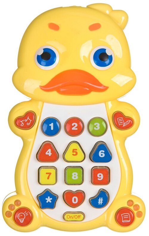 Развивающая игрушка BONDIBON Умный телефон Утенок ВВ4549, желтый