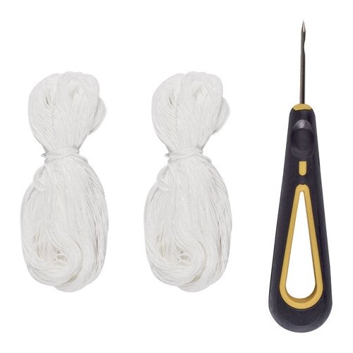 фото Набор для прошивки документов (шило с ушком, нить 60 м), в блистере, staff, 605383