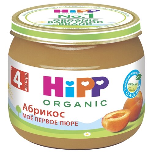 Пюре HiPP органическое Абрикос, с 4 месяцев, 80 г