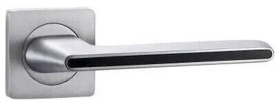 Дверные ручки Vantage алюминиевые V51 L- 2/BL AL (мат. хром/черный)