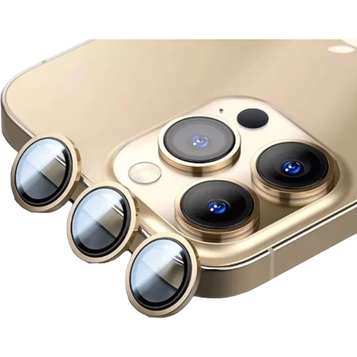 Защита объектива для iPhone 14 Pro /14 Pro Max Gold золото