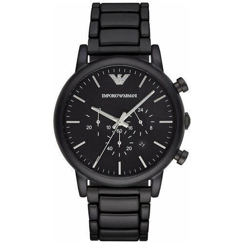 Черные Часы Emporio Armani Мужские Металлические AR1895