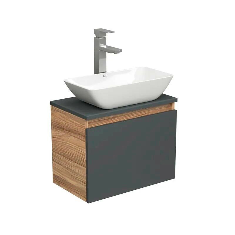 Комплект для ванной, 3 предмета (тумба 50, раковина 47х24, смеситель)