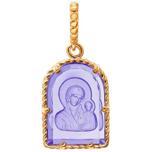 фото Эстет подвеска с 1 аметистом из красного золота 01п213283-1