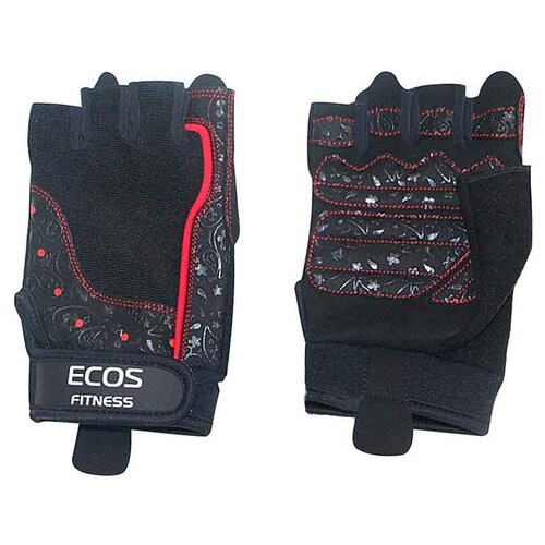 Ecos Перчатки для фитнеса женские цвет -черные с принтом размер: XL модель: SB-16-1736 005318