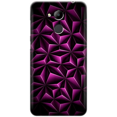 фото Re:pa накладка transparent для honor 6c pro с принтом "лиловый узор"