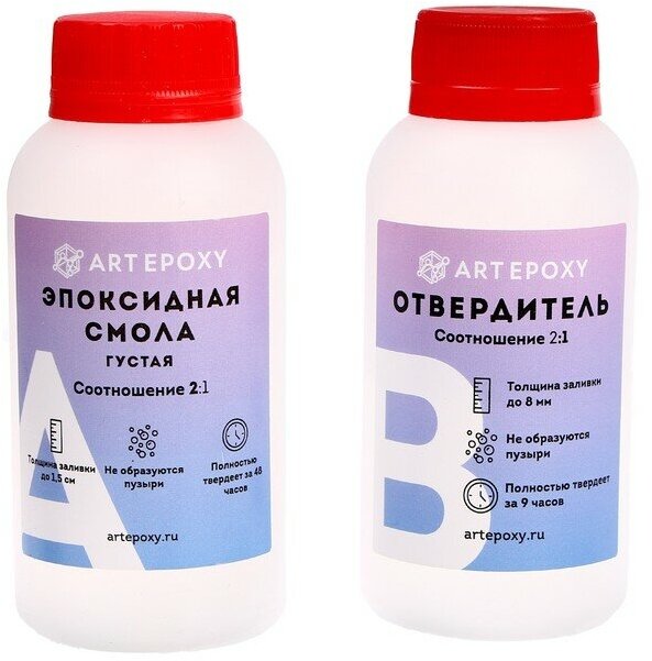 ArtEpoxy Эпоксидная смола для творчества, Густая, 150 г, ArtEpoxy