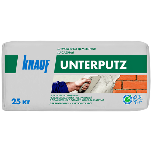 Штукатурка KNAUF Unterputz 25 кг серый штукатурка цементная knauf грюнбанд теплоизоляционная 25 кг