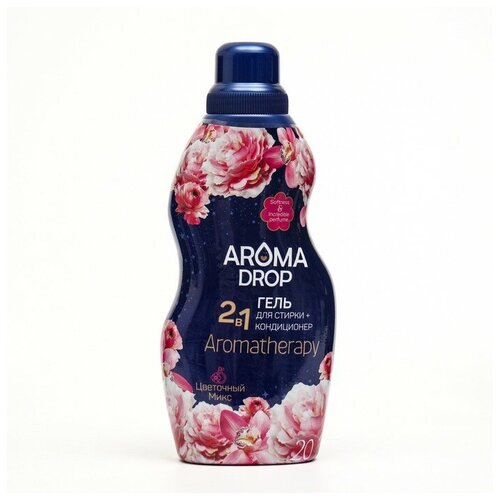 Гель для стирки 2 в 1 AROMA DROP Aromatherapy "Цветочный микс", 1000 г