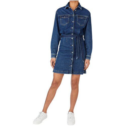 платье для женщин, Pepe Jeans London, модель: PL953197, цвет: синий, размер: 46(M)