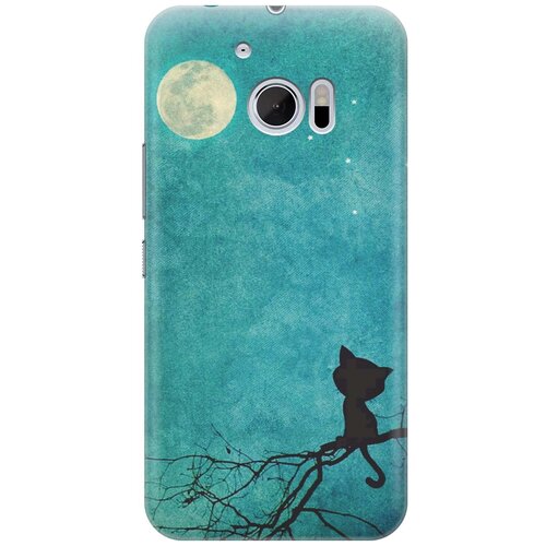 фото Cиликоновый чехол котенок и луна на htc 10 / one m10 / нтс 10 / ван м10 re:pa